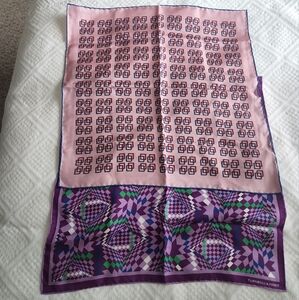 Turnbull & Asser Pink and Purple Geometric Silk Scarf Bundle
